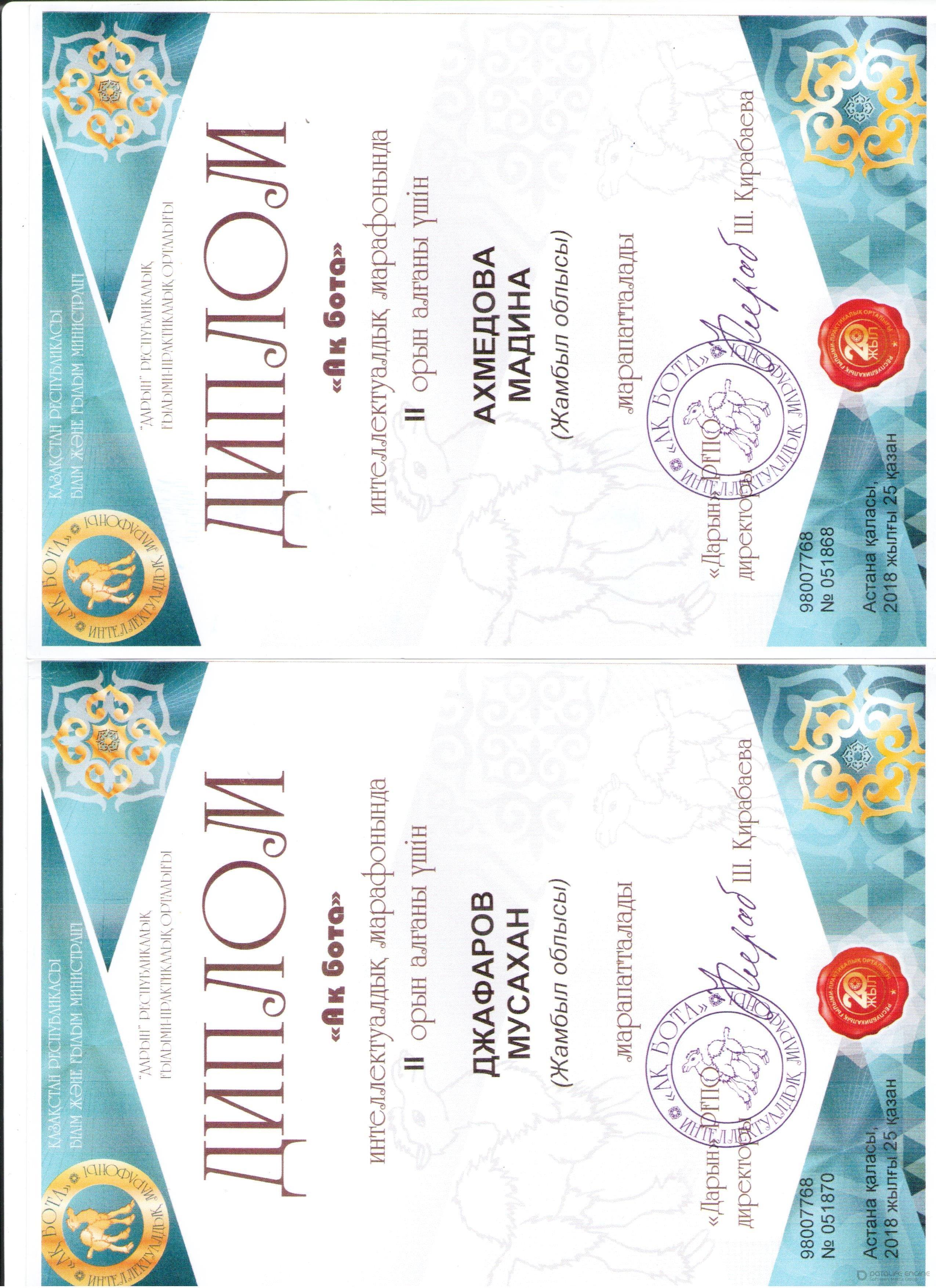 мектеп жетістіктері 2018-2019 оқу жылы,дипломдар