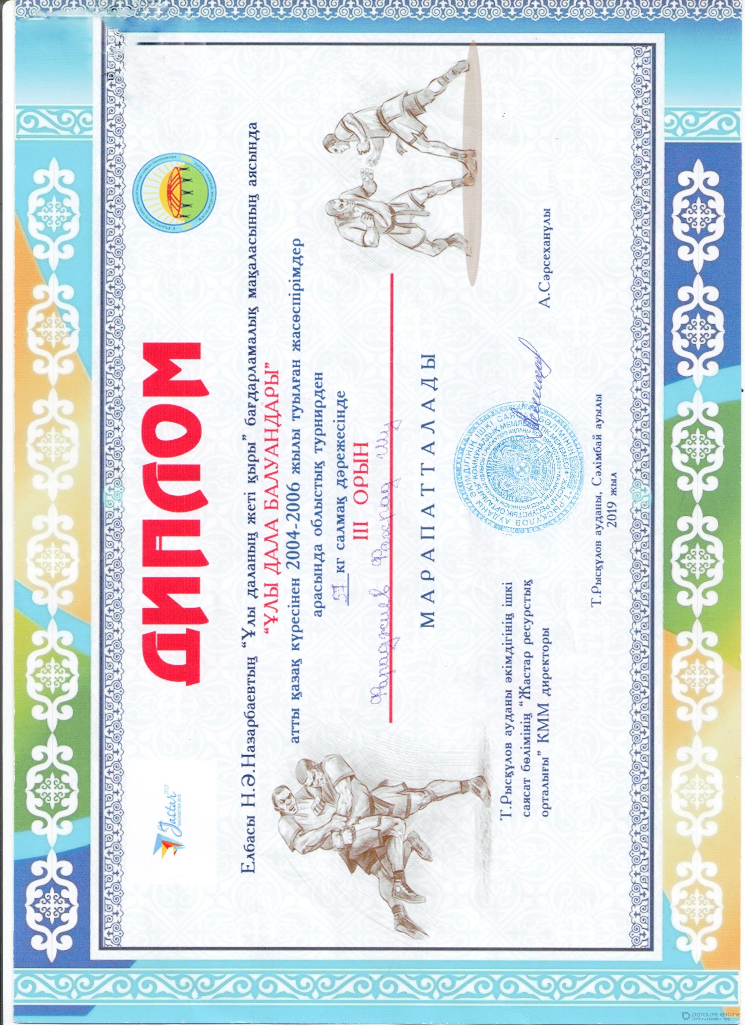 Мектеп жетістіктері 2018-2019 оқу жылы,дипломдар