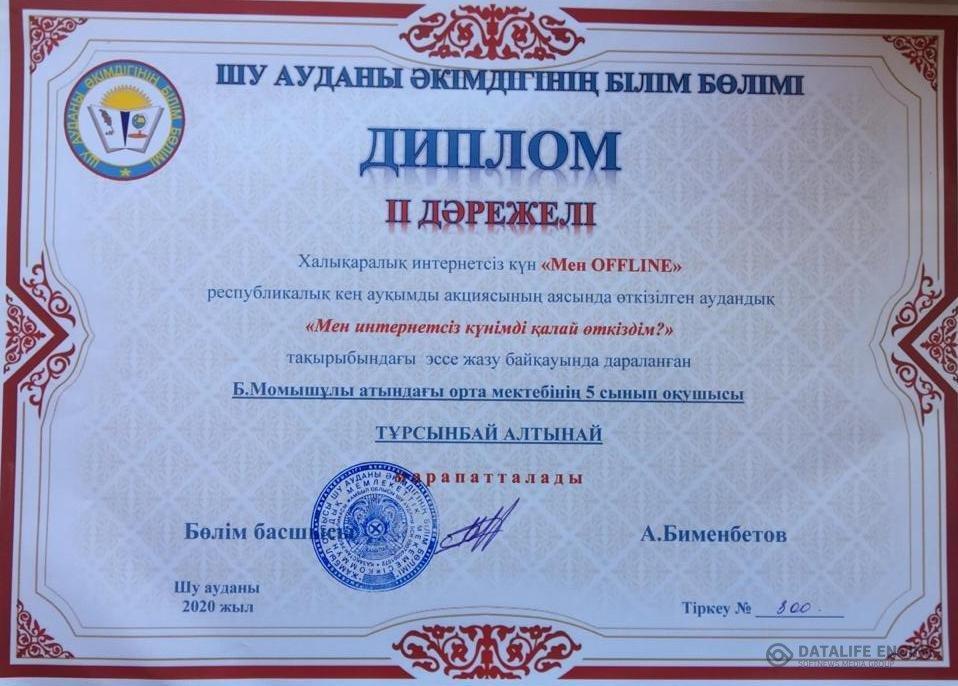 "Мен интернетсіз күнімді қалай өткіземін" эссе байқау