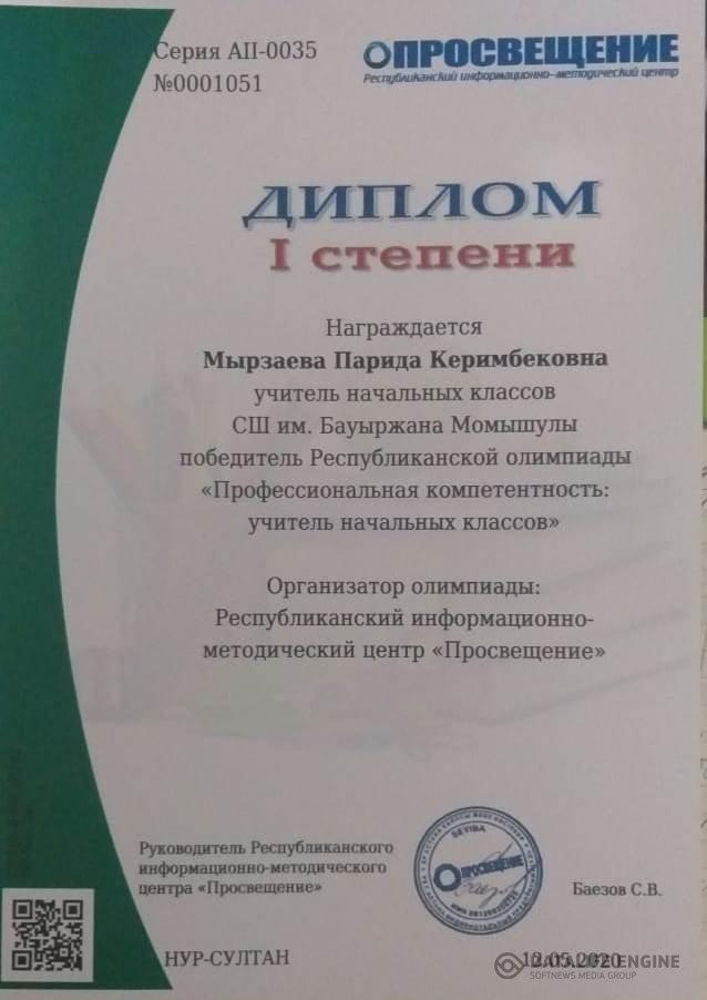 Республикалық "Профессиональная компетентность: учитель начальных  классов"